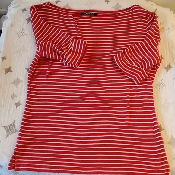Modcloth Tops - Staple striped red Tee